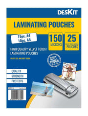 DESKit Laminating Pouches A5 A4 soft touch finish