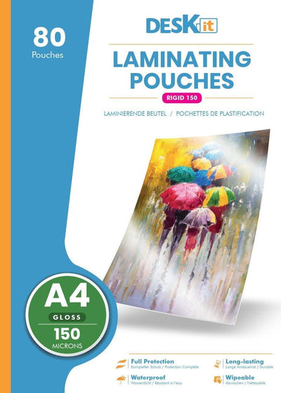 A4 QUALITY LAMINATING POUCHES | DESKIT