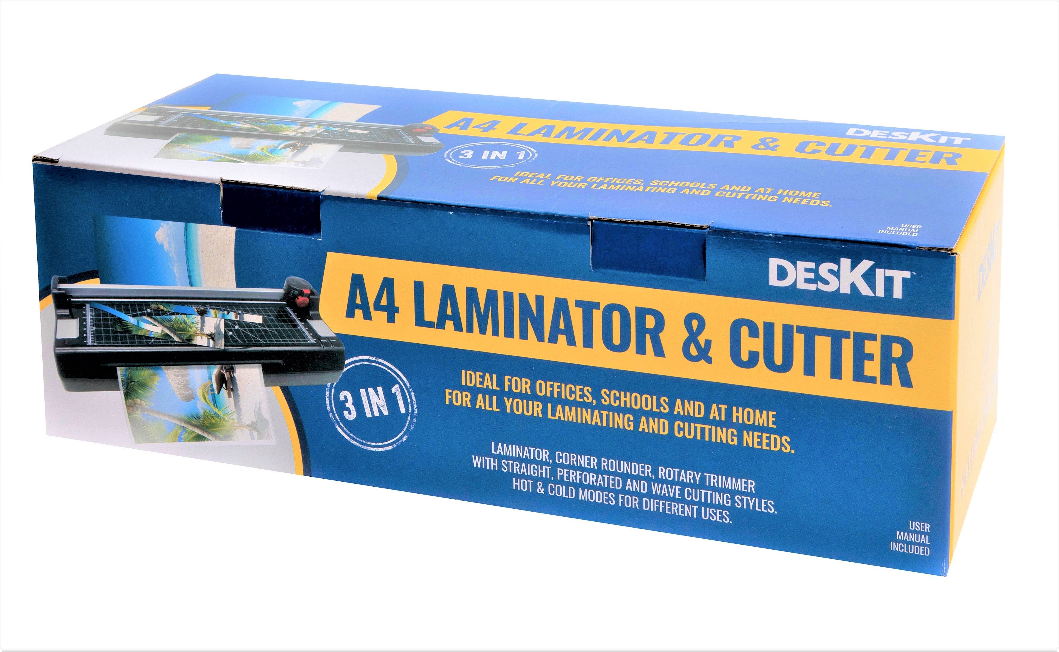 IMLIKE A4 Laminator Machine with Paper Trimmer: 6 in 1 Hot Laminator with 10 Laminating Sheets, Corner Rounder, 5 Book Binder RI