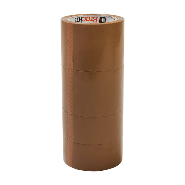 Brown Packing Tape - Multi-width (2 x 48mm and 2 x 75mm) Pack of 4 Rolls - 66m