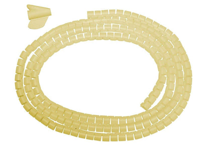 Spiral Wrap Cable Tidy 2 meters with Fitting Tool (Pastel Yellow) - Deskit